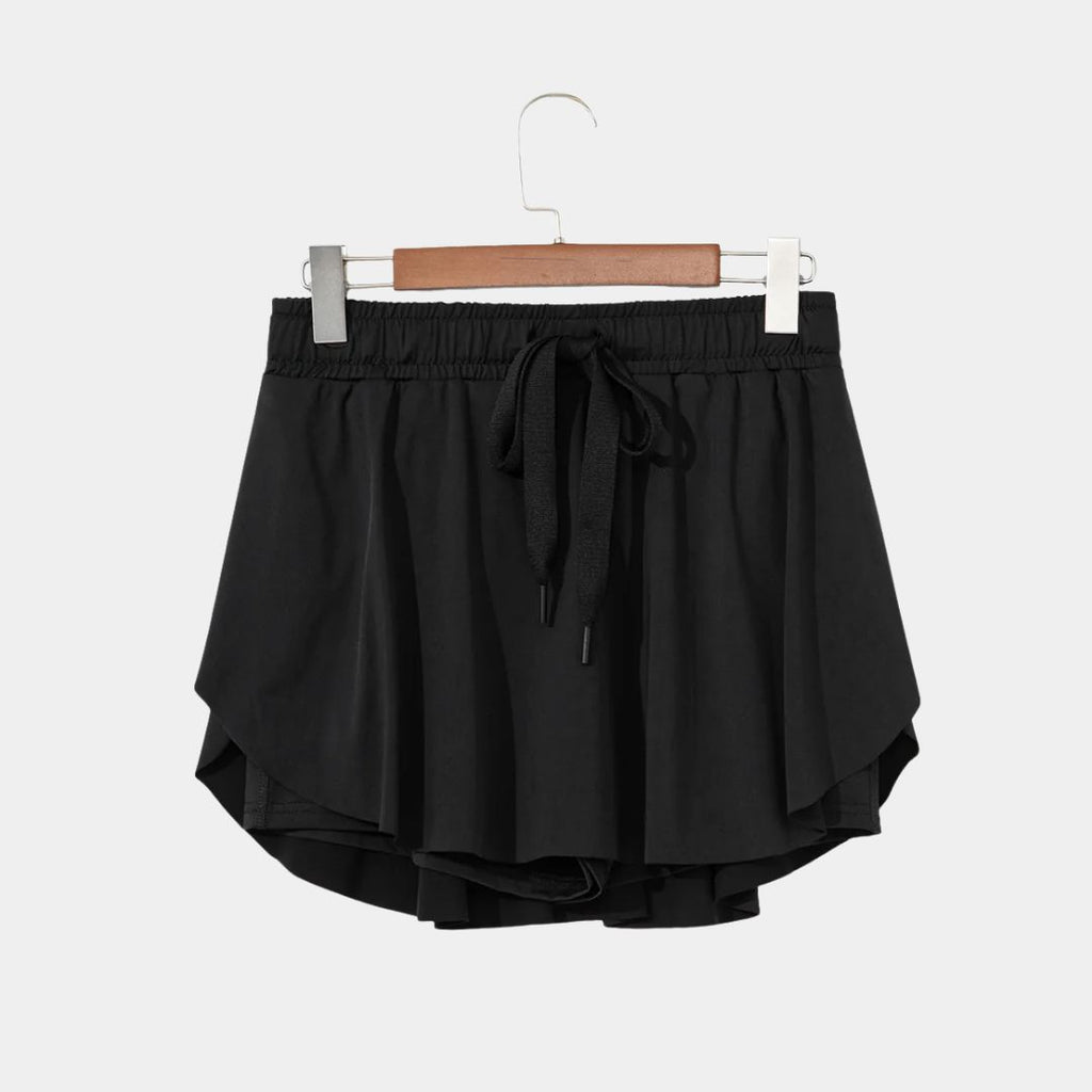 Lexy Drawstring High Waist Lined Skort